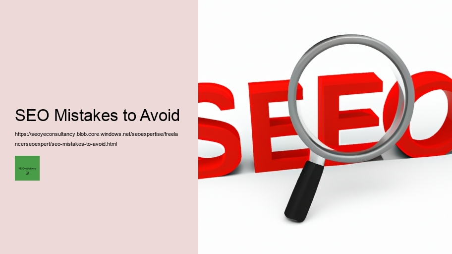 SEO Mistakes to Avoid